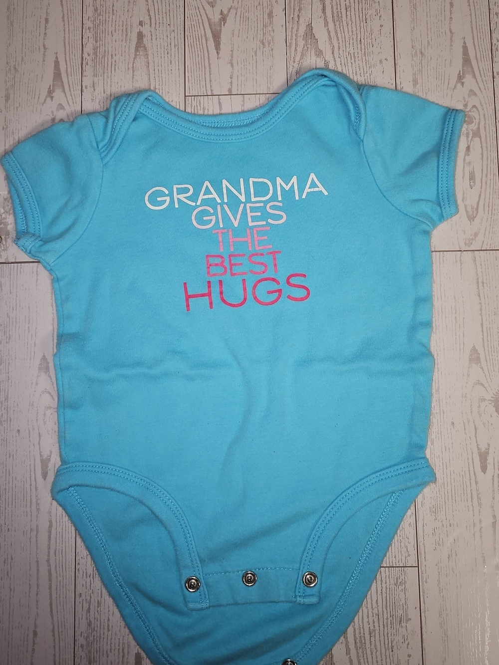 Carter's Light Blue 'Grandma Gives The Best Hugs' Short-Sleeve Onesie